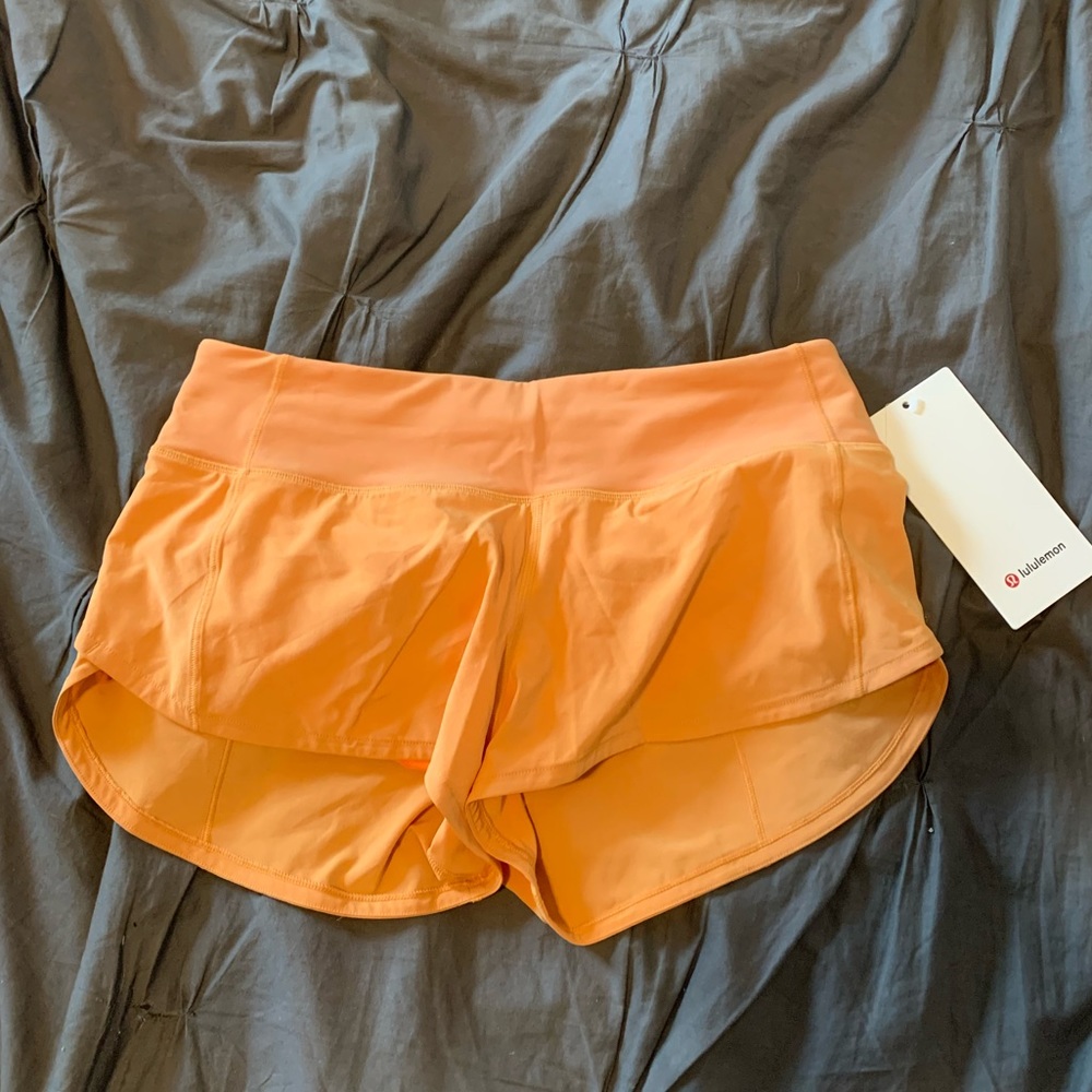 Lululemon Speed Up Short size 4, Monarch Orange
